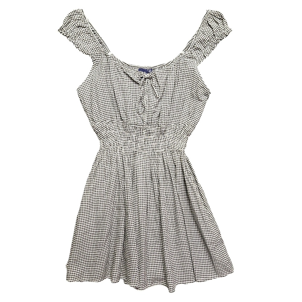 GAP Black and White Gingham Mini Dress